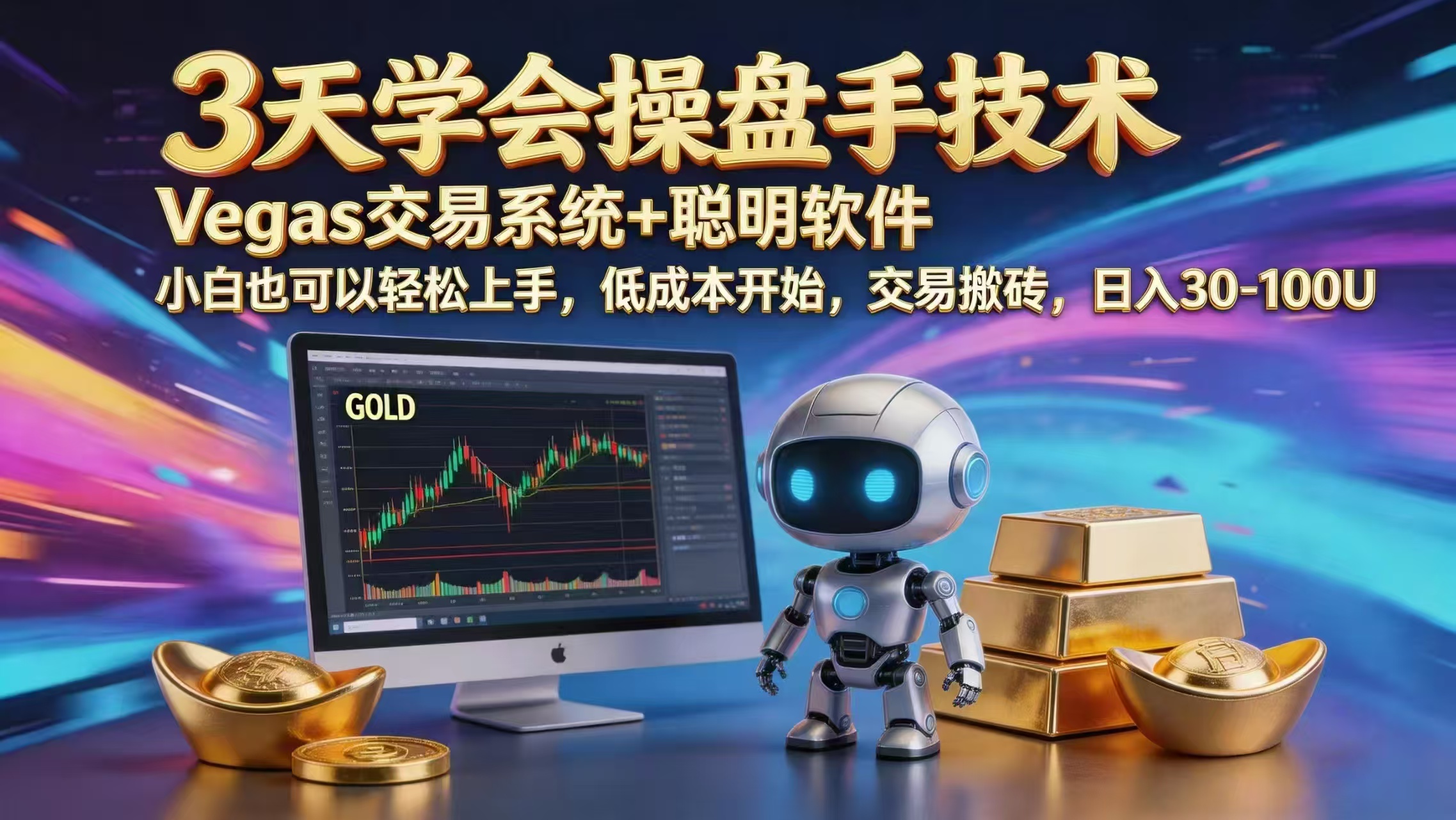 三天学会操盘手技术，vegas技术+聪明软件，小白也可以轻松上手，日入1000+-轻创资源网