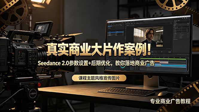 真实商业大片作案例！Seedance 2.0参数设置+后期优化，教你落地商业广告-轻创资源网