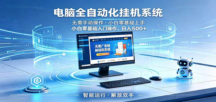 智能广告挂机无需值守，小白上手轻松实现每日增收-轻创资源网