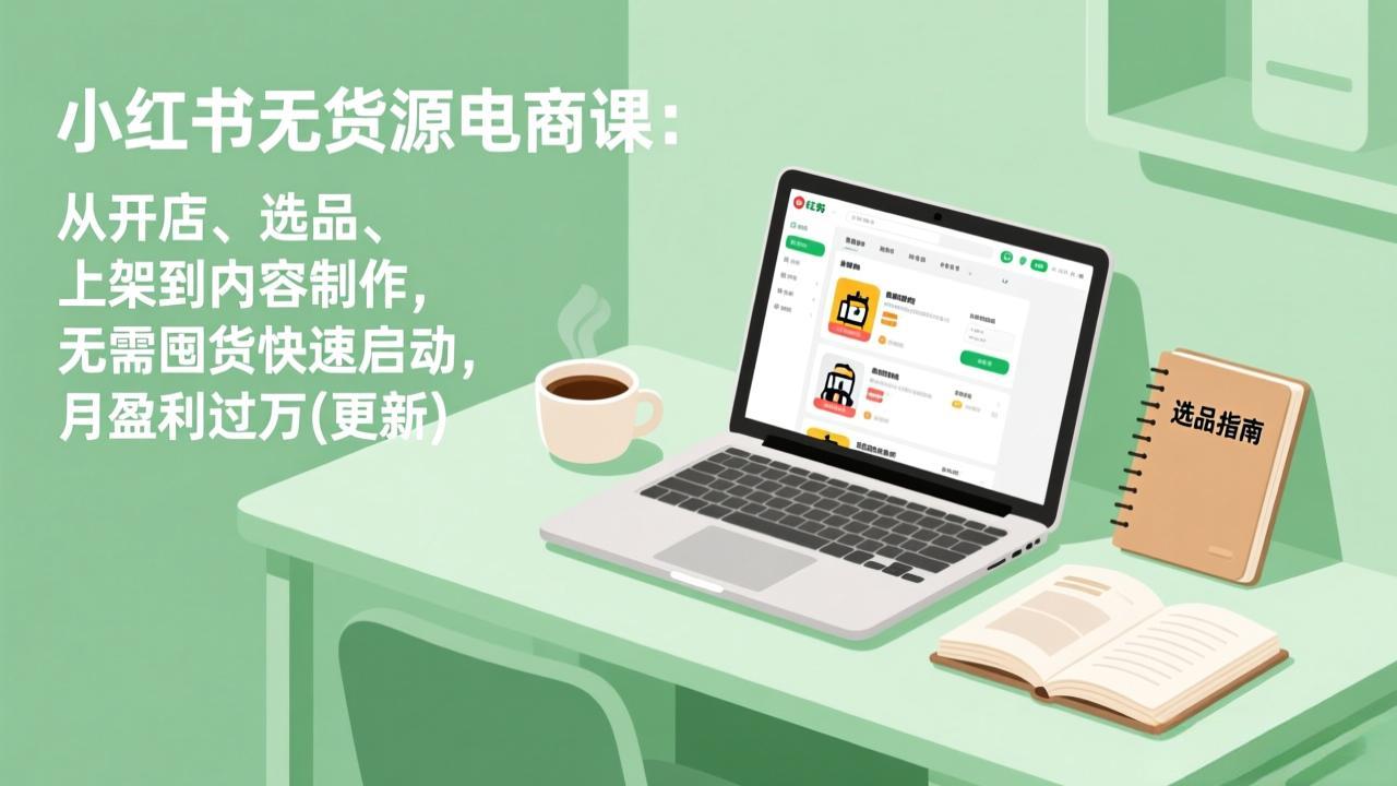 小红书无货源电商课(5月12更新-轻创资源网