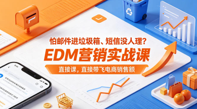怕邮件进垃圾箱、短信没人理？EDM营销实战课，直接带飞电商销售额【原创双语字幕】-轻创资源网