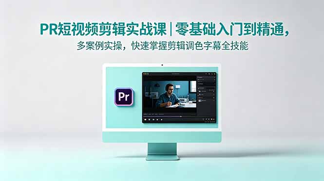 PR短视频剪辑实战课｜零基础入门到精通，多案例实操，快速掌握剪辑调色字幕全技能-轻创资源网