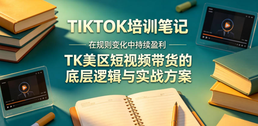 视界跨境TIKTOK4月17培训笔记，在规则变化中持续盈利，TK美区短视频带货的底层逻辑与实战方案【文档】-轻创资源网