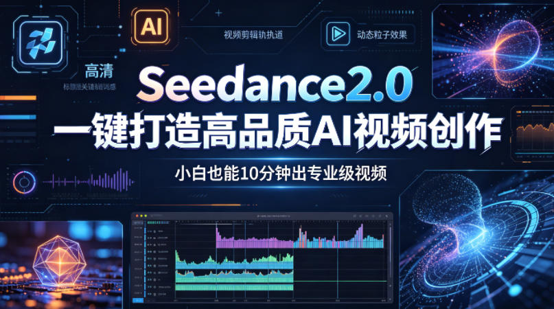 Seedance2.0一键打造高品质AI视频创作，小白也能10分钟出专业级视频-轻创资源网