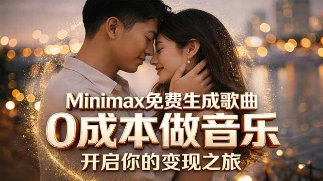 Minimax免费生成歌曲实测！0成本做音乐，说唱流行Lofi一键生成-轻创资源网