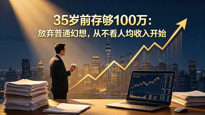 35岁前存够100万：放弃普通幻想，从不看人均收入开始-轻创资源网