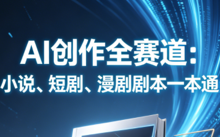 AI创作全赛道：小说、短剧、漫剧剧本一本通(更新5月)-轻创资源网
