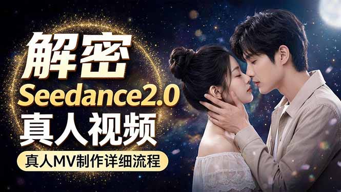 Seedance 2.0电影级真人 MV全流程拆解：提示词、运镜、粒子特效，手把手实操-轻创资源网