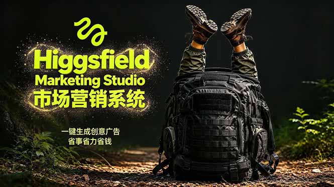 AI广告工作流实战：从脚本到画面用Higgsfield完成，商家也能做品牌视频，省万元成本！附提示词-轻创资源网